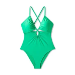 Women's Plunge Cut Out One Piece Swimsuit - Shade & Shore™ Green -Women Clothing Sale GUEST eee3f925 c4fe 4d16 998d 3d04357d176b