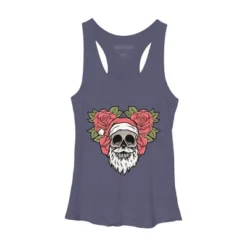 Women's Design By Humans Christmas With Flowers Illustration By Rukurustudio Racerback Tank Top -Women Clothing Sale GUEST ef45d388 cf08 4008 96be bfc562d190a1