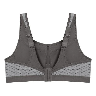 Glamorise Womens High Impact Wonderwire Sports Underwire Bra 9066 Gray 4 Glamorise Womens High Impact Wonderwire Sports Underwire Bra 9066 Gray - Image 4