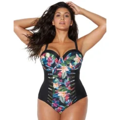 Swimsuits For All Women’s Plus Size Ruched Underwire One Piece Swimsuit -Women Clothing Sale GUEST f3e5fa7a ea09 4286 bfb4 9c674c157a83