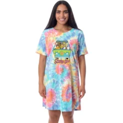 Scooby-Doo Womens' The Gang Mystery Machine Nightgown Sleep Pajama Shirt Multicolored -Women Clothing Sale GUEST f408e0ca acc1 470e a040 48ea1c36ac9e