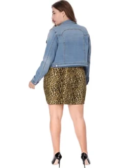 Agnes Orinda Women Plus Size Leopard Prints Elastic Waist Pencil Bodycon Skirt -Women Clothing Sale GUEST f454769c 6723 40fe af71 28ffec1cbefb