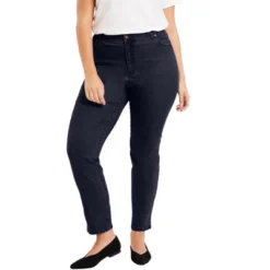 June + Vie By Roaman's Women’s Plus Size Curvie Fit Straight-Leg Jeans -Women Clothing Sale GUEST f49ed556 25e1 4d9e bafd eb96b496512f