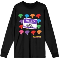 Warheads Hello Wally Colorful Candies Women's Black Long Sleeve Shirt -Women Clothing Sale GUEST f6f905e5 2b40 4423 8948 88f66e1a8f0a