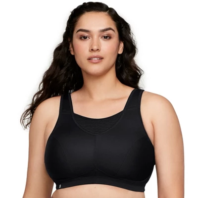 Glamorise Womens No-Bounce Camisole Elite Sports Wirefree Bra 1067 Black 5 Glamorise Womens No-Bounce Camisole Elite Sports Wirefree Bra 1067 Black - Image 5