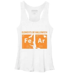 Women's Design By Humans Elements Of Halloween Tee (FeAr) Periodically By Luckyst Racerback Tank Top -Women Clothing Sale GUEST faaf6314 8edb 4bd3 8c93 da37b6ccef23
