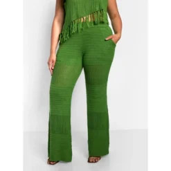 Rebdolls Women's Shanti Crochet Bell Bottom Pants W. Pockets -Women Clothing Sale GUEST fe0683bf 30f0 4b6a adb1 595862006faf
