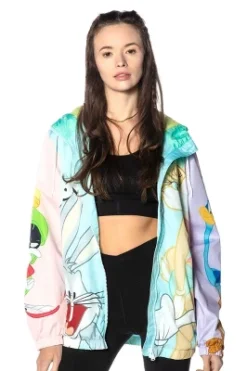 Members Only Women's Looney Tunes Colorblock Windbreaker Jacket -Women Clothing Sale GUEST ff3d964f 68ba 4420 89c2 0fde4fd6eeba