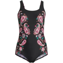 Lands' End Women's Chlorine Resistant Scoop Neck Soft Cup Tugless Sporty One Piece Swimsuit -Women Clothing Sale GUEST ffe2fd6a d47d 4f1e b3c9 49751140f237